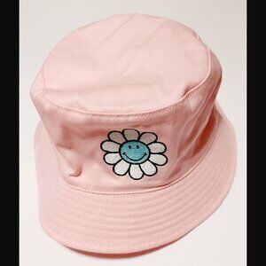 BSR By Samii Ryan Smiley Company One of Those Daze Pink Bucket Hat NWOT